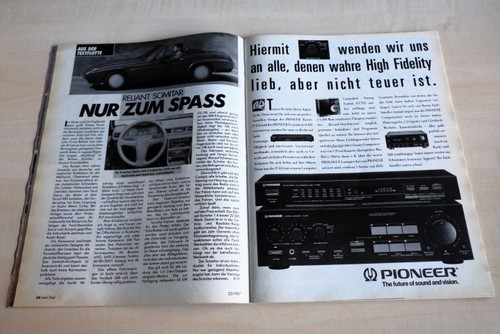 Mot 1987 reliant scimitar - mot, 23/1987